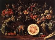 BONZI, Pietro Paolo Fruit, Vegetables and a Butterfly china oil painting reproduction